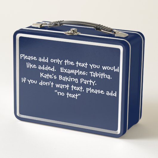 Personalized Metal Lunchbox - Ideal for Field Trip (Devant)