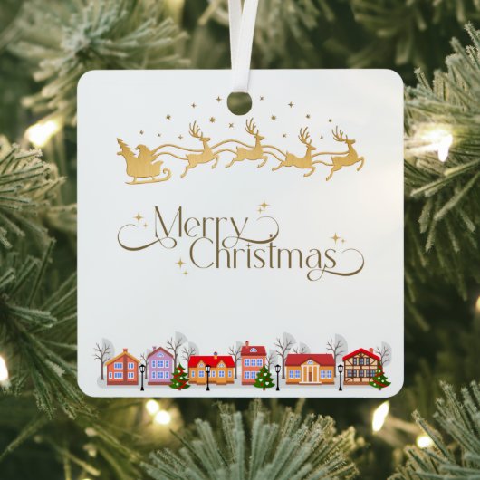 Personalized Metal Square Ornament (Insitu)