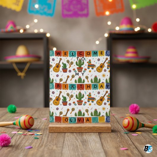 Personalized Mexican Fiesta Birthday
