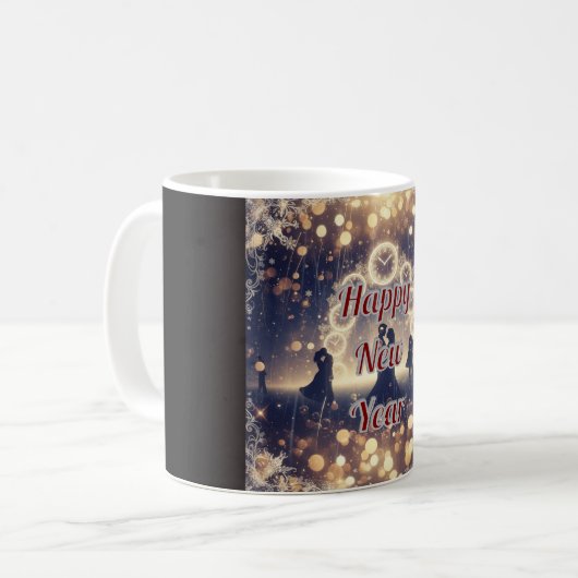 Personalized Midnight Clock  New Year Mug  (Devant gauche)