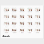 Personalized Milestone Birthday Photo Stickers (Vel)