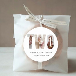 Personalized Milestone Birthday Photo Stickers