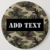 Personalized Military Ronde Button 6,0 Cm (Voorkant)