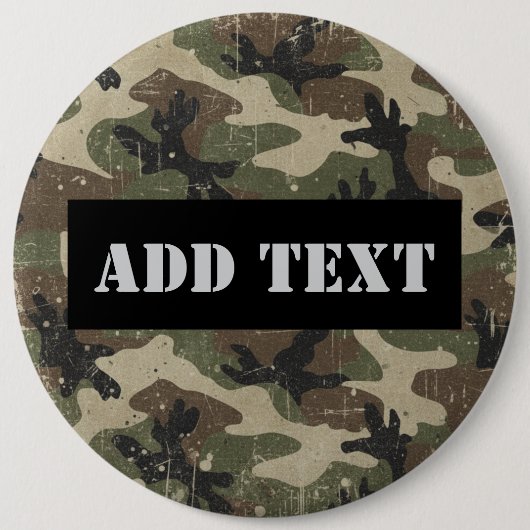 Personalized Military Ronde Button 6,0 Cm (Voorkant)