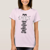 PERSONALIZED MiMi houdt van haar kleinkinderen T-shirt (Voorkant)