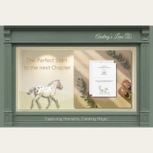 Personalized Miniature Horse Thank You Card