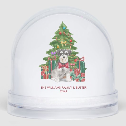 Personalized Miniature Schnauzer Dog Christmas (Avant)