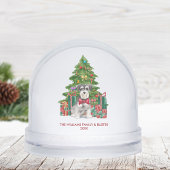Personalized Miniature Schnauzer Dog Christmas Sneeuwbol
