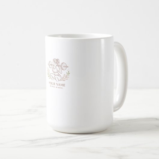 Personalized Minimal Line Art Mug (Devant droit)