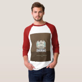 Personalized Minimalist Coffee & Books T-Shirt | E (Devant entier)