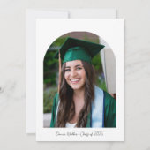 Personalized Minimalist Graduation Save The Date (Dos)