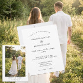 Personalized Minimalist Wedding Invitation