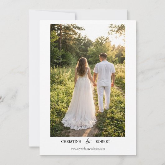 Personalized Minimalist Wedding Invitation (Dos)
