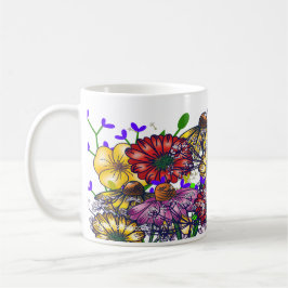 Personalized Miss Taylor Wildflower Coffee Coffee Koffiemok