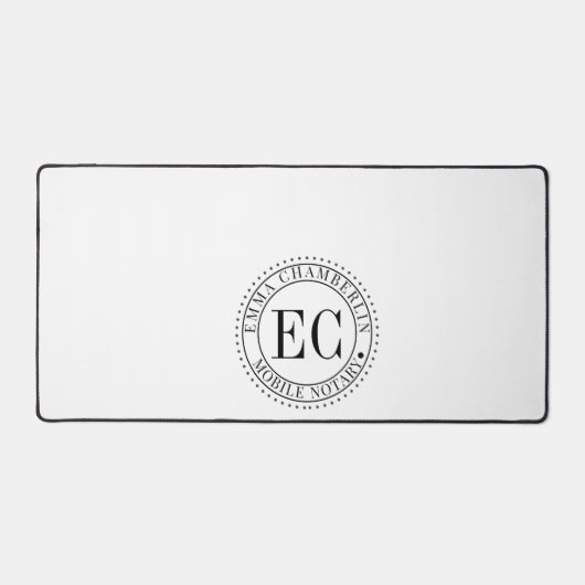 Personalized Mobile Notary Public Seal Logo (Recto)