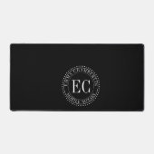 Personalized Mobile Notary Public Seal Logo Black Bureaumat (Voorkant)