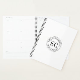 Personalized Mobile Notary Public Seal Logo Planner