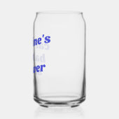 Personalized Modern Blue Retro Favor Baby Shower (Gauche)