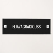 Personalized Modern Elegant Cute Bold Name Gift  Yogamat (Voorkant (horizontaal))