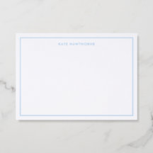 Personalized Modern Letterpress Note Card