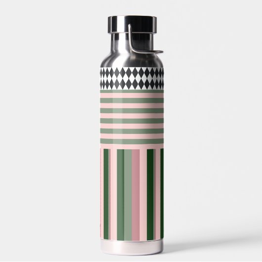 Personalized Modern Pattern Water Bottle Waterfles (Links)