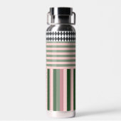 Personalized Modern Pattern Water Bottle Waterfles (Achterkant)