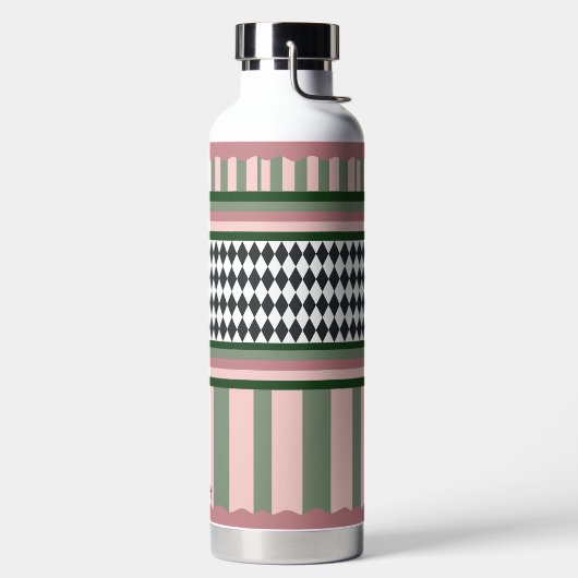Personalized Modern Pattern Waterfles (Links)