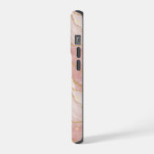 Personalized Modern Rose Quartz Marble Gold (Côté gauche)