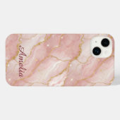 Personalized Modern Rose Quartz Marble Gold (Verso Horizontal)