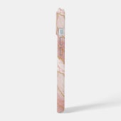 Personalized Modern Rose Quartz Marble Gold (Côté gauche)