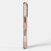 Personalized Modern Rose Quartz Marble Gold Case-Mate iPhone Case (Achterkant / Rechts)