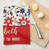 Personalized Mom Cook Kitchen Set Theedoek (Quarter Fold)