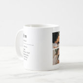 Personalized Mom Definition Photo Mug (Devant gauche)
