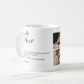 Personalized Mom Definition Photo Mug (Devant gauche)