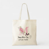 Personalized Mom Initial Tote Bag (Achterkant)