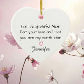 Personalized Mom North Star Custom Keramisch Ornament
