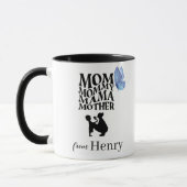 Personalized Mom Typography Mug (Gauche)