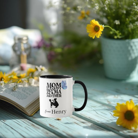 Personalized Mom Typography Mug