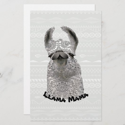 Personalized Moma Llama Briefpapier (Voorkant / Achterkant)