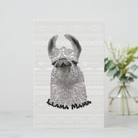 Personalized Moma Llama Briefpapier (Staand voorkant)
