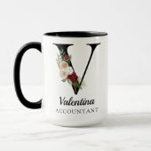 Personalized Monogram Alphabet Mug for Accountant (Gauche)