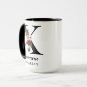 Personalized Monogram Alphabet Mug for Book Lover (Devant gauche)