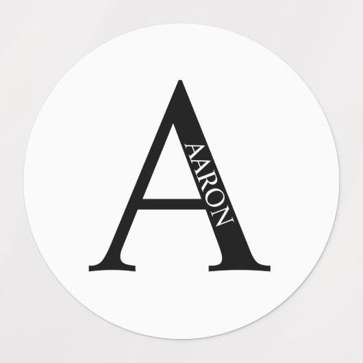 Personalized Monogram and Name Labels (Design 1)