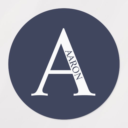 Personalized Monogram and Name Labels (Design 2)