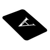 Personalized Monogram and Name Magnet Magneet (Rechterzijde)
