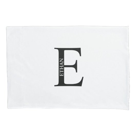 Personalized Monogram and Name Pillow Case Kussensloop (Voorkant)