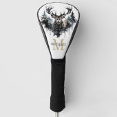 Personalized Monogram Elk Forest Golfheadcover (Voorkant)