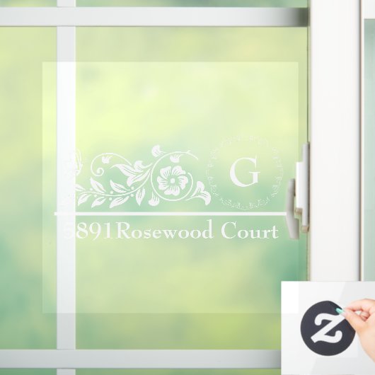 Personalized Monogram Mailbox Raamsticker (Huis)