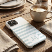 Personalized Monogram Minimal Striped Modern Desig Case-Mate iPhone Case
