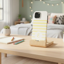 Personalized Monogram Minimal Striped Modern Desig iPhone 13 Pro Max Hoesje